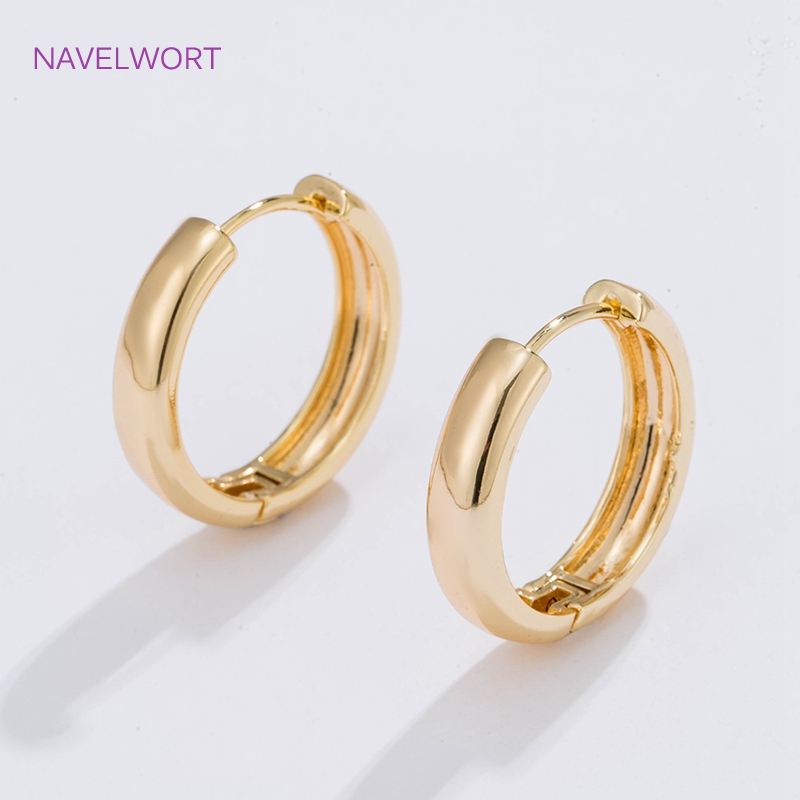 Wrap Ring Gold - 6 Rozmiarów Pozłacane Kolczyki Koła, Prezent
