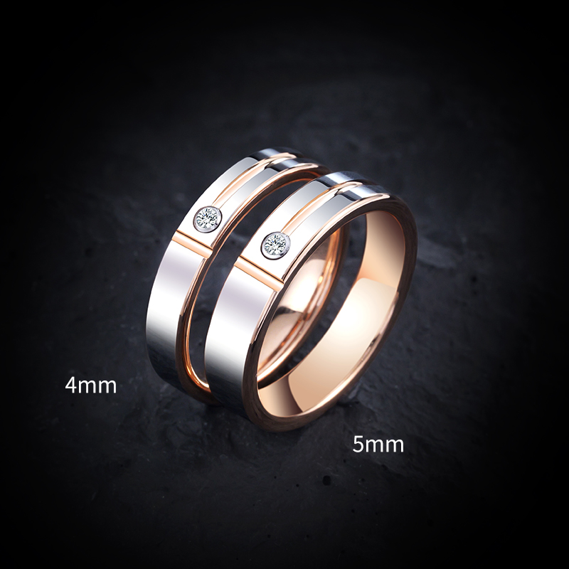 Wrap Ring Gold - Obrączki ślubne dla mężczyzn Kobiety Pozłacane
