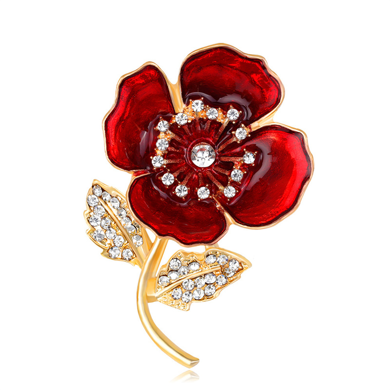 Broszka z maku ze stopu cynku  – Women'S Accessories Uk recenzja i cena