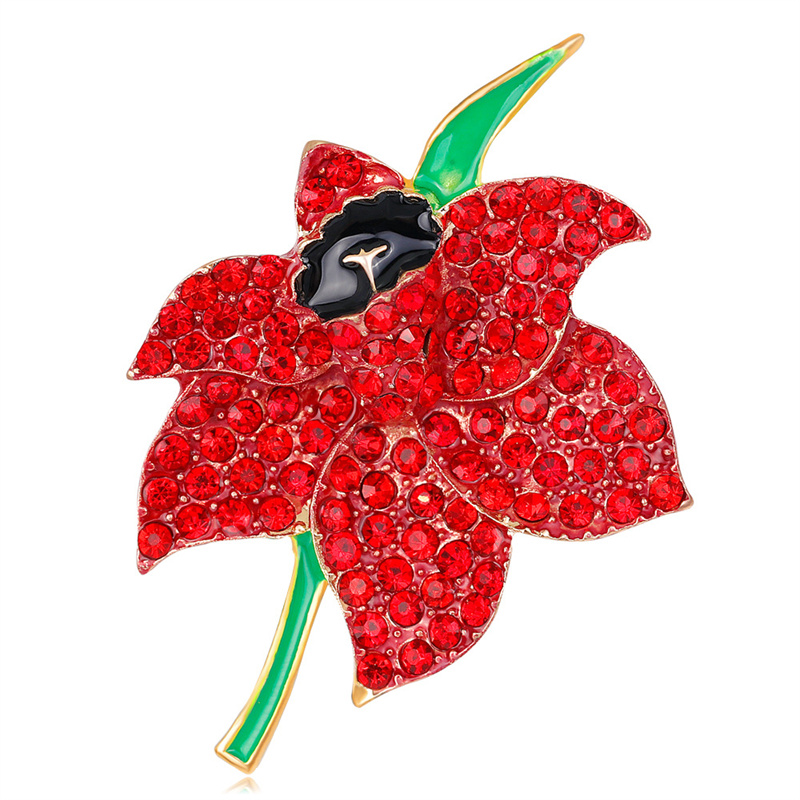 Broszka z maku ze stopu cynku  – Women'S Accessories Uk recenzja i cena