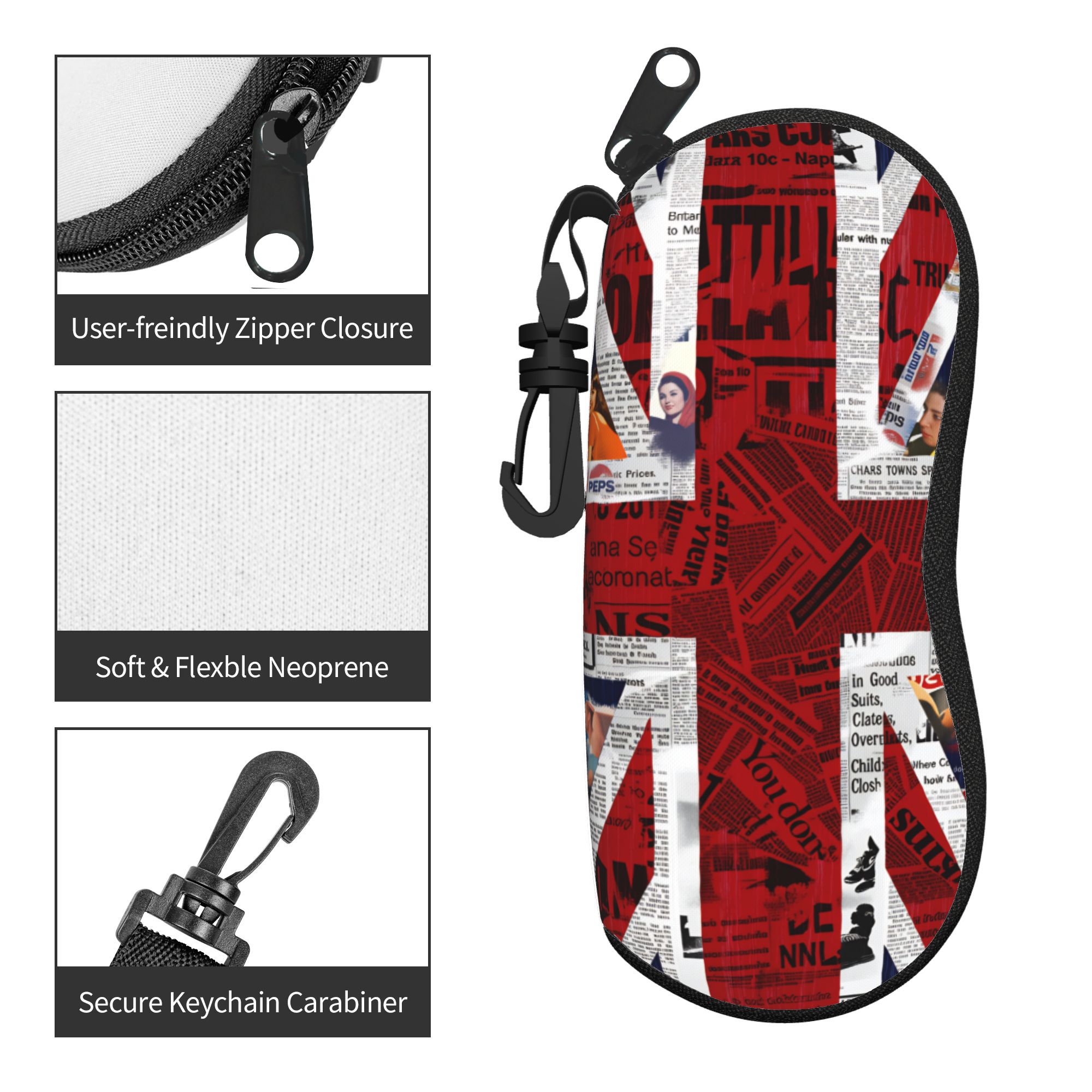 Etui na okulary z motywem bryt – Women'S Accessories Uk recenzja i cena