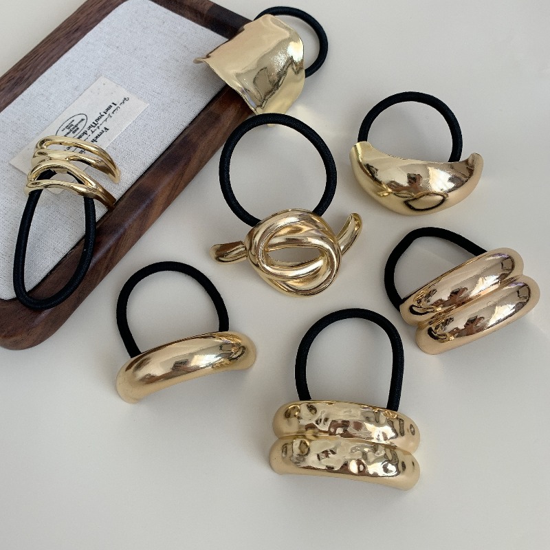Metalowe geometryczne gumki do – Wrap Ring Gold recenzja i cena