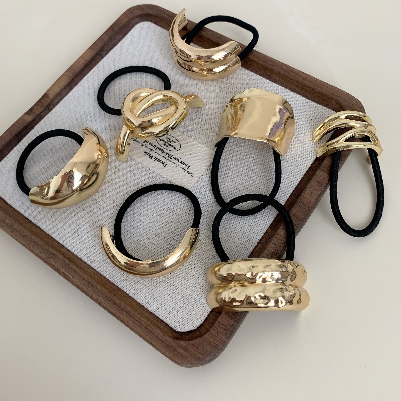 Metalowe geometryczne gumki do – Wrap Ring Gold recenzja i cena