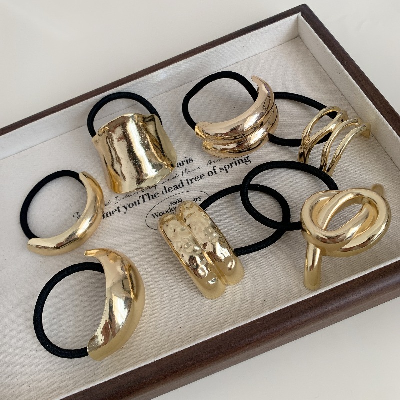 Metalowe geometryczne gumki do – Wrap Ring Gold recenzja i cena