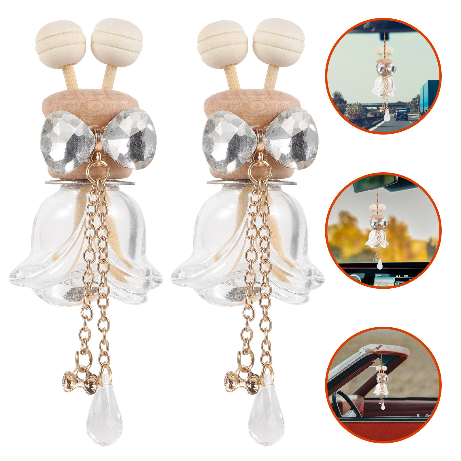 2 szt. szklanych butelek na od – Women Accessories Outlet recenzja i cena