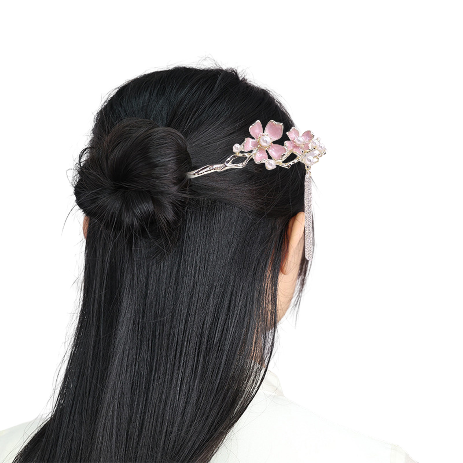 Różowe kwiatowe spinki do włos – Pearl Hair Pin recenzja i cena