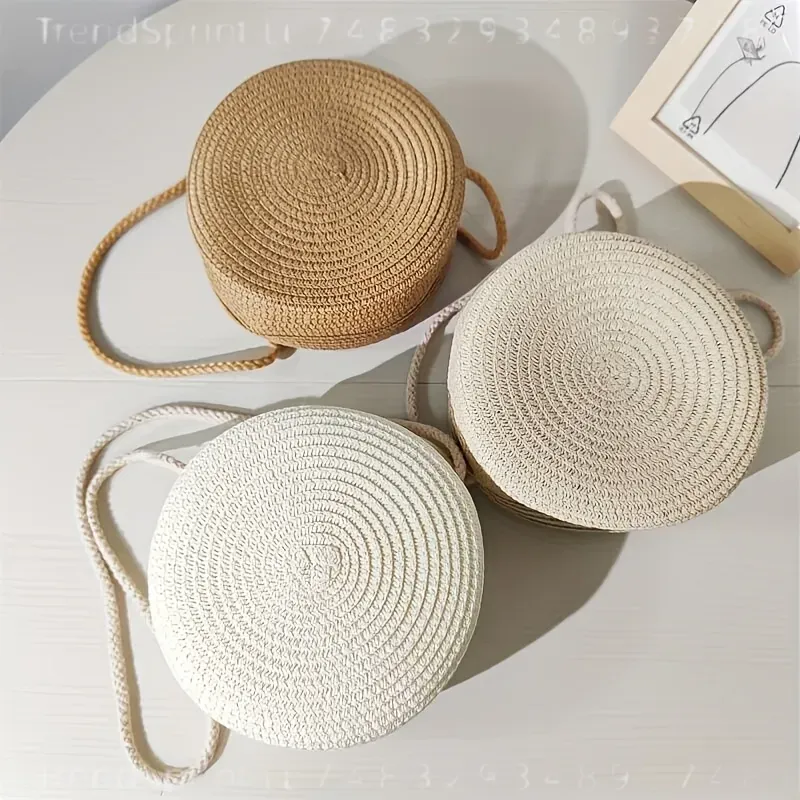 Okrągła tkana torba na ramię z – Women'S Accessories Purse recenzja i cena